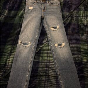 Abercrombie Kids Distressed Blue Jeans